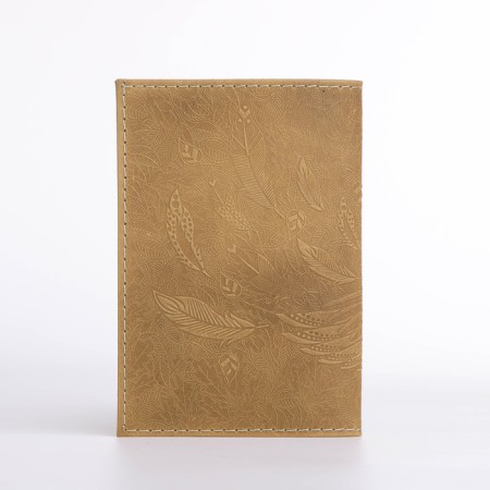 Passport cover, dark beige color-1