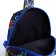 Baby backpack on lightning, external pocket, reflective strip, blue color