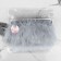 Braid with feathers Marabu, 8-10 cm, 5 ± 0.5 m, gray color