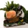Garden figure "Sheep with a wheelbarrow" 31x58x52cm