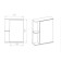 Viant mirror "Paris 55" Right, 160x550x700 mm