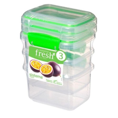 Sistema containers set, 400 ml x 3 pcs.