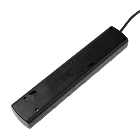 Luazon Lighting network filter, 5 outlets, 1.5 m, 2200 watts, 3x0.75 mm2, 10 A, 220 V, CUSTER, Black-6