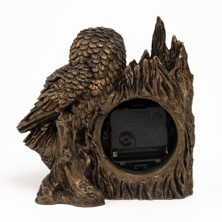 Table watch "Owl", discrete move, 17.5 x 18 cm-3