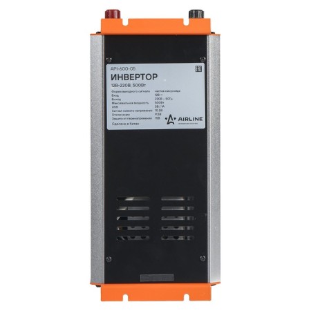 Inverter 12V-220V, 500 W clean sinus AIirline API-600-05-5