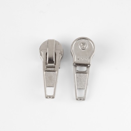 Automatic lock for lightning "Spiral", No. 5, 10 pcs, Nickel color-1