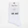 Women's socks “Oh, all” color white, size 23-25