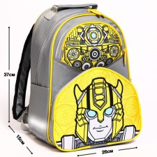 School backpack with an ergonomic back, 37x26x15 cm, transformers