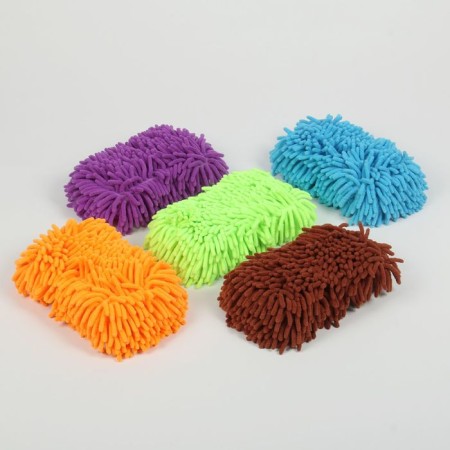 A car washing sponge, 24 × 11 cm, microfiber, mix-3