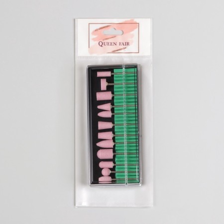 Corundum cutters for manicure in a plastic organizer, 12 pcs-5