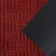 Rug giving moisture -drinking share, without edging, 38 × 58 cm, red color red