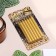 Set of candles for the Cake "Spark", 12 pcs, 8 cm, gold metallic