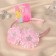 Hair cap "chosen" star, 0.9 cm, pink