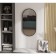 Wall mirror "Nord", 900 × 450 × 16 mm, color black loft