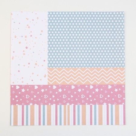 A set of paper for scrapbooking "Bright geometry", 12 sheets, 30.5 x 30.5 cm, 180 g/m²-18
