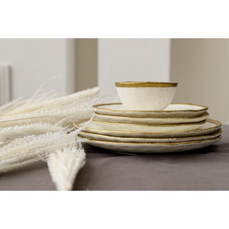 Porcelain saucer Magistro poursephona, 90 ml, d = 9.2 cm, beige color-6