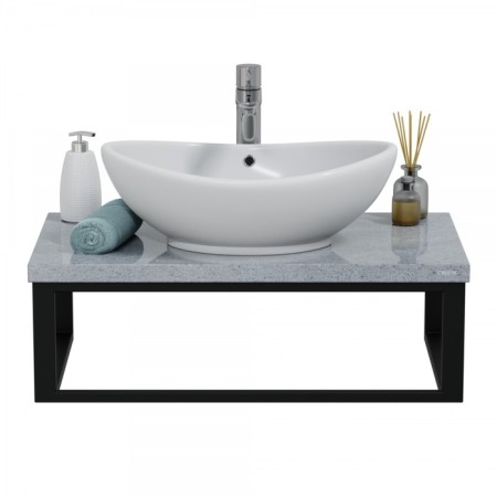 Santa mourning marble tabletop 805x35x450 cm, color granite gray-1
