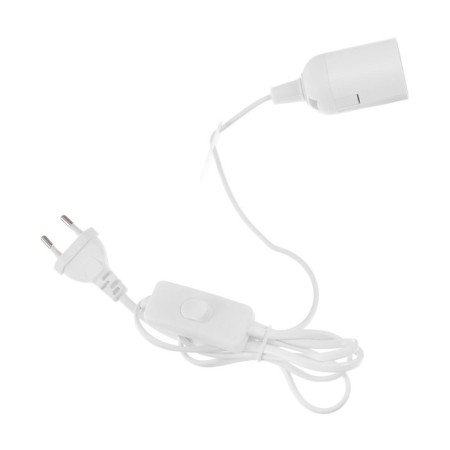 Suspended cartridge with a switch, E27, wire 2 m, white-1