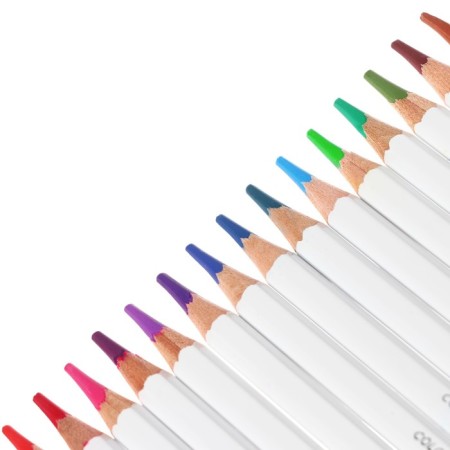 Pencils 24 colors, carioca "plus", wood, hexagonal, 4 mm seglet, bright colors, premium quality-2