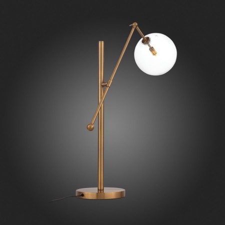 ST LUCE bedside lamp. SL1205.304.01. Sandro. 1x5 watts, G9, 4000k, 20.5x40x75 cm, brass color-10