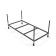 Virgo bath frame, 150 cm length complete with assembly bag