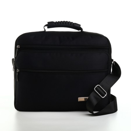 Bank bag, 34*15*28, lightning departure, 3 n/pocket, belt lengths, black-1