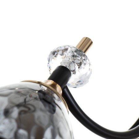 Svetogor chandelier "Task" 5x60W E27 black/gold-4