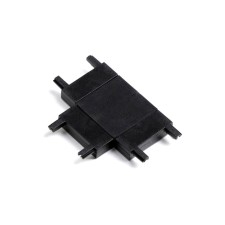 Connector ultra-shaped T-shaped black 4.6x3.6x0.6 cm