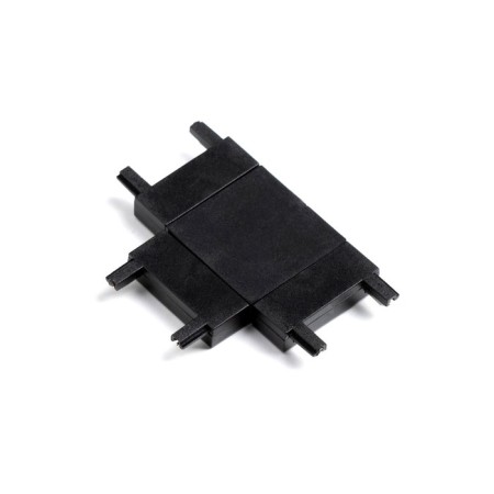 Connector ultra-shaped T-shaped black 4.6x3.6x0.6 cm