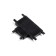 Connector ultra-shaped T-shaped black 4.6x3.6x0.6 cm