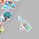 Stickers for creativity Paper "A Go to Adventures" 15x30 cm