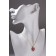 Set of 5 objects: 4 pairs bubbles, pendant “heart”, white-pink color in gold, 45 cm