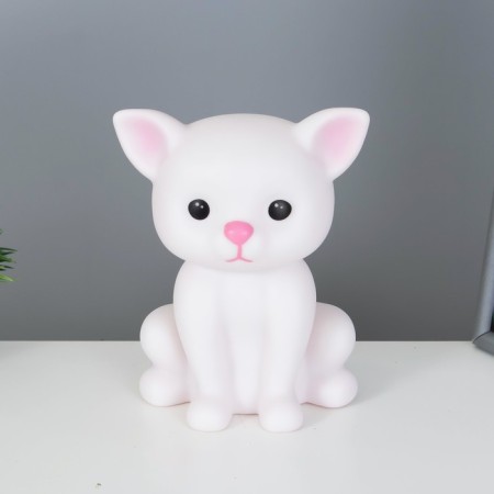 Night "cat" LED from batteries 3haaa white 11x14x18 cm Risalux-4