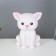 Night "cat" LED from batteries 3haaa white 11x14x18 cm Risalux