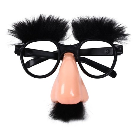Carnival glasses-mask, eyebrows, large nose, 17 × 4 × 19 cm, mix-2