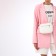 Women's bag over the shoulder, Textura, small size, white color