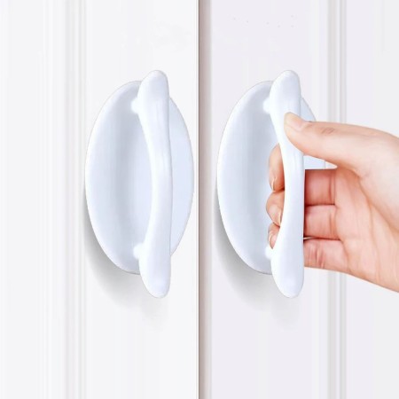 Furniture handle self -adhesive cappio, l = 95 mm, plastic, white color-9