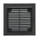 Ventilation grate "Vento" 1515VR, 150x150 mm, with a grid, detachable, graphite