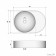 Haller shell Uperwood luna 50 cm, oval