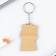 Key keychain wooden anime "black and white"