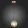 STL LUCE Sus. SL1156.303.01. Bala. 1x5 watts, G9, 15x15 cm, brass color