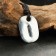 Amulet "Scandinavian runes", Runa Isa, 21x29mm, metallic