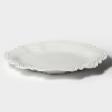 Porcelain dish Magistro "suite", d = 35.8 cm, white color-2