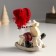 Polystone souvenir "Baby in a large red hat on a toy-rocking toy" 6x10x13 cm