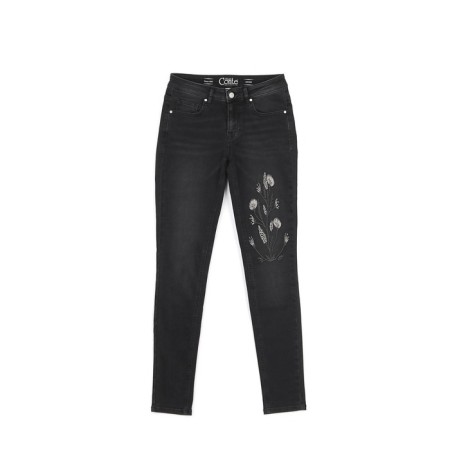Women's jeans modeling CONTE ELEGANT, size L, Black color-2