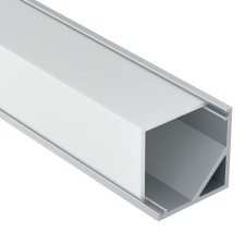 Алюминиевый профиль накладной Led Strip ALM009S-2M, 200х1,6х1,6 см, цвет серебро