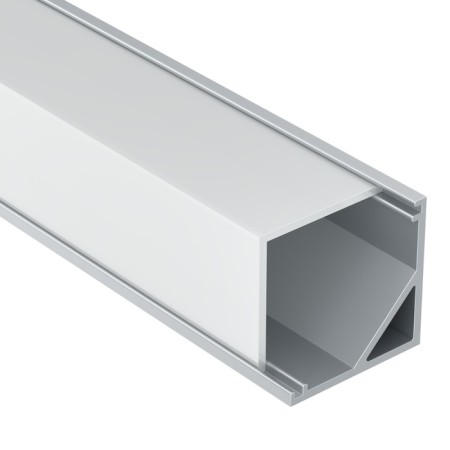 Aluminum profile LED Strip Alm009S-2M, 200x1.6x1.6 cm, silver color