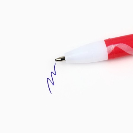 Pen Plastic with a cap "since March 8!", Blue pasta 0.5 mm-1