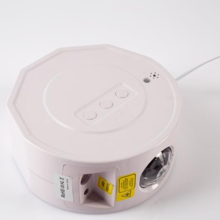 Light device "Star sky" 5 cm, laser, speaker, remote control, glow of multi, 5 V-6