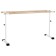 Portable choreographic machine adjustable No. 10 Pine, white legs